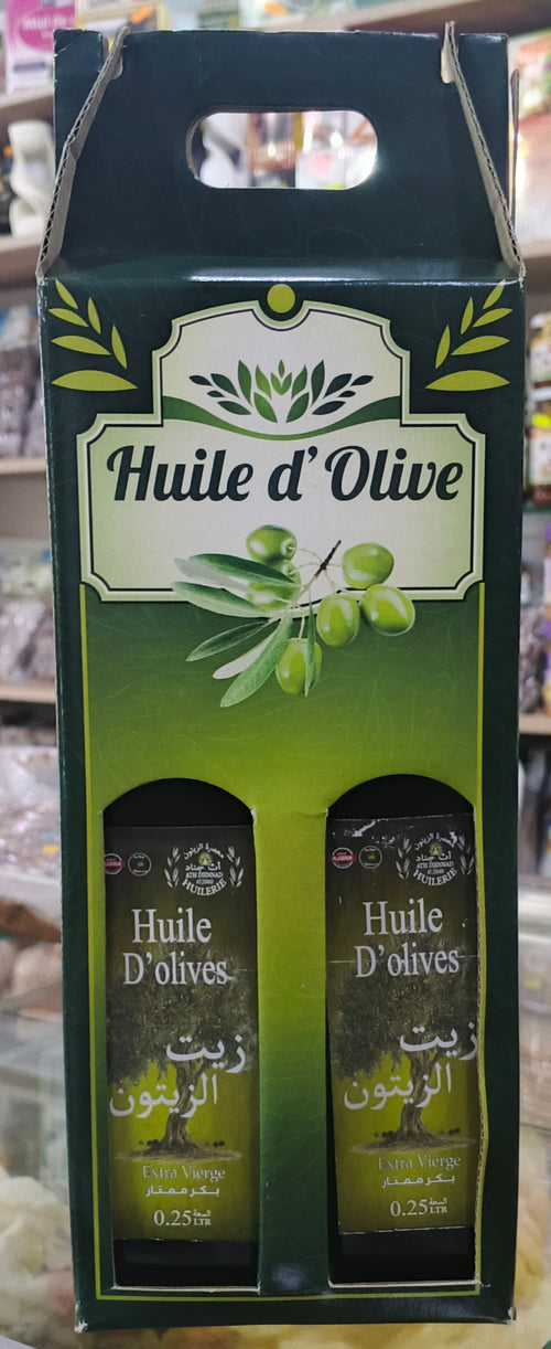 Coffret Huile d'Olive Extra Vierge – 2 x 0.25L
